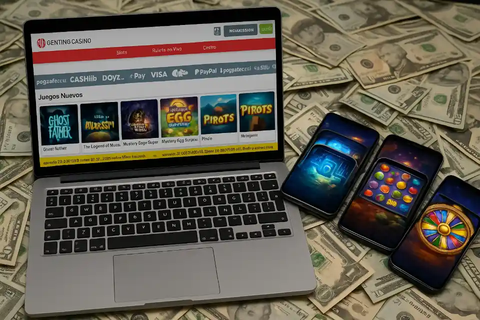 Portátiles y teléfonos inteligentes con juegos del sitio genting casino españa